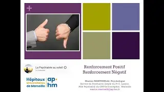 Renforcement positif, renforcement n&eacute;gatif - Marion MARTINELLI