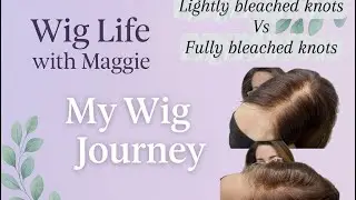 Lightly Bleached vs. Fully Bleached Wig Knots | The Hairline Showdown! 💥 #gluelesswig #hairvivi