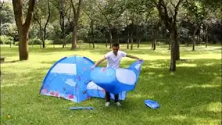 How to set up Alpika 3 in 1 play tent with tunnel ball pit children playhouse for boys girls