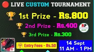 FREE FIRE LIVE CUSTOM ROOM 🔥 | CUSTOM TOURNAMENT FREE FIRE 2025🏆 | FREE FIRE MAX