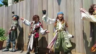 20180814海賊グリ　ピーター、チップ、シャシャ、トリックの海賊体操
