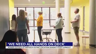 Voters report minor delay, confusion after power outage impacts Antioch voting center