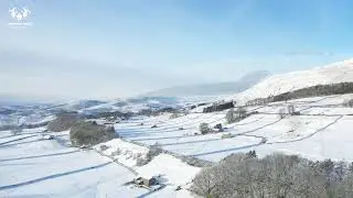 A winter snowscape in Upper Wensleydale