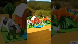 Origami Farm: Paper Animals and Barn Diorama | Creative Paper Art