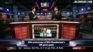 Wilt Chamberlain 100-Point Game - 47th Anniversary - Jalen Rose Comments