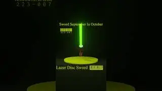 Lazer Disc Sword - Day 7- Sword September in October #3dmodel #blender #gaming #magicitems #sword