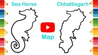 Most Easy Chhattisgarh Map Trick ✅  || छत्तीसगढ़ का MAP सबसे आसान तरीकेसे कैसे बनाये..✅
