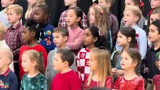 Delaware County Christian School Christmas chapel 2024 first and second grade 2