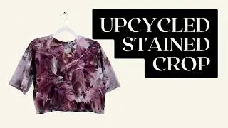 Fixing a Stained Shirt With One Dye Color (Eggplant Overdye!)