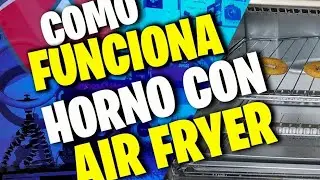 COMO FUNCIONA HORNO ELECTERICO CON AIR FRYER| freidora de aire black and decker #airfryer