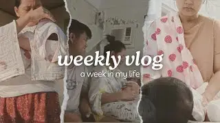 weekly vlog 💐 | life with newborn, adjusting stage, sunbathing, morning routine 🥰