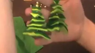 Filz-Weihnachtsb&auml;umchen, geeignet zum Basteln mit Kindern