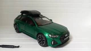 ШИКАРНАЯ МОДЕЛЬ AUDI RS6 AVANT МАСШТАБ 1/24! Распаковка и Обзор.