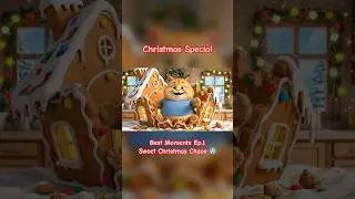 The Gingerbread House EXPLODES ❄️🍪 | Snory the Chubby Cat&rsquo;s Sweet Christmas Chaos #CuteCat #Shorts