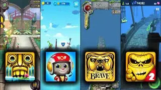 Temple Run 2 Enchanted Palace Vs Talking Tom Sky Run Vs Temple Run Brave Vs Zombie Run 2 - D18012022
