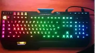 Logitech orion spark G910-эффект радужная волна