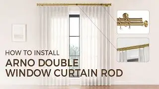 How to Install Arno Double Window Curtain Rod