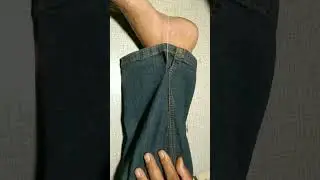 how to narrow jeans on the legs #sewingtips