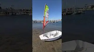 The 3D printed fitting between windsurf mast extension and US sabot. Test with 1.6m sail.