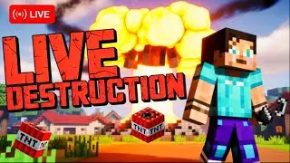 Minecraft -TNT Village LIVE