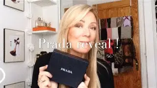 Prada saffiano wallet /  credit card case reveal !