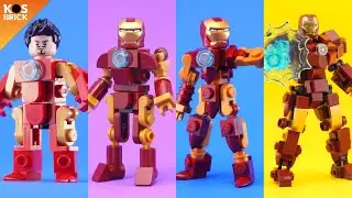 Lego Iron Man Brick Built - Compilation (Tutorial)