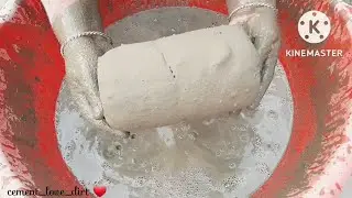 asmr/soft dusty pure cement in water #satisfying