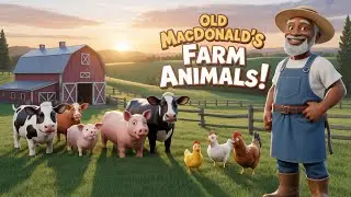 3D Animated Farm Animals on Old MacDonald’s Farm 🐷🐮🐔 | Fun & Colorful Animal Adventure