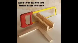 Essa você nunca viu - Faça você mesmo caixa para cortes em angulo de 45º e 90º  #DIY #luciobrunelli