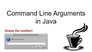 Using Command Line arguments in Java | Guess the number game