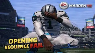 Madden 15 Cam Newton Opening Sequence FAIL