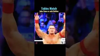 John Cena Vs Seth Rollins 😎 | Tables Match | #wwe #shorts #johncena