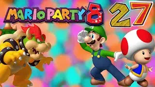 Mario Party 8 (Nintendo Wii) - Episode 27 - Crown Showdown (7 Wins - Random) (Minigame Tent)