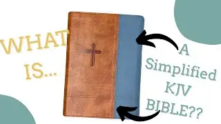 The Barbour Simplified KJV Bible - Large Print (Rust and Stone Cross Soft Cover)