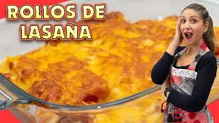 Rollos de Lasaña de Jamón y Queso - Lista en Pocos Minutos