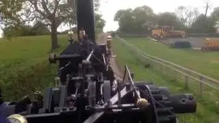 Driving a Fowler ploughing engine