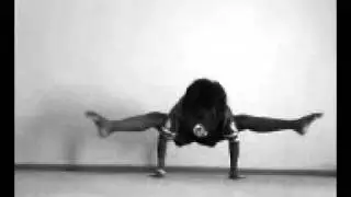 Cheer splits :) and straddle arm hold.