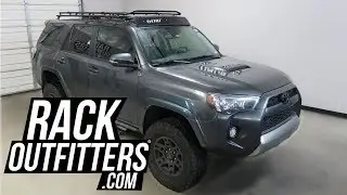 Toyota 4 Runner with GOBI Stealth Rack with Sunroof Insert and Ladder