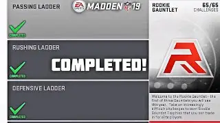 BEST PLAYS TO COMPLETE THE ROOKIE GAUNTLET SOLOS! MADDEN 19 ULTIMATE TEAM #4