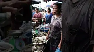 Mother Vendor in the Chaotic Market.@FlavorHunts-ai