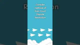 Divorce tip of the day - Consider methods of non-court dispute resolution. #divorcetips #ukdivorce