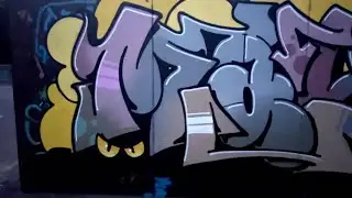 Graffiti MAYZE at the skatepark. Sestroretsk city
