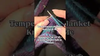 Temperature Blanket Knit with Me - January 27th