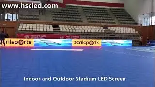 Stadium perimeter led display for indoor and outdoor applications