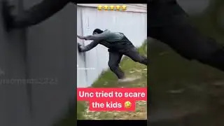 Unc tried to scare the kids #funny #fail #halloween