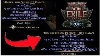 Sanctifying a Mirror Amulet With Locks Until +4 Projectile Skills + Mechanics Explained | PoE 2 0.4