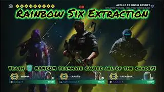 TRASH RANDOM TEAMMATE CAUSED ALL OF THE CHAOS?! Ft. @stevenleviathan708 - Rainbow Six Extraction
