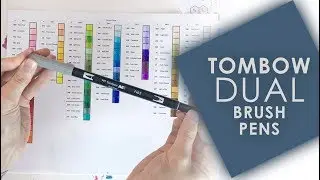 96 Tombow Dual Brush Pens & Coloring Swatches