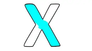 Learn Alphabet x coloring and drawing Learn Colors for kids | Eti Toy Art