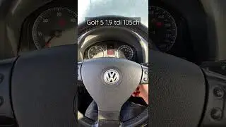 probl&egrave;me de d&eacute;marrage golf v 1 l 9 TDI 105 ch #shorts 🤔